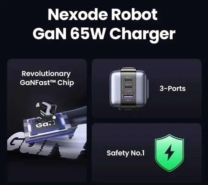 [Ali] Bộ sạc đa năng Ugreen 65W GaN (Thiết kế robot) / 22.354_3.webp