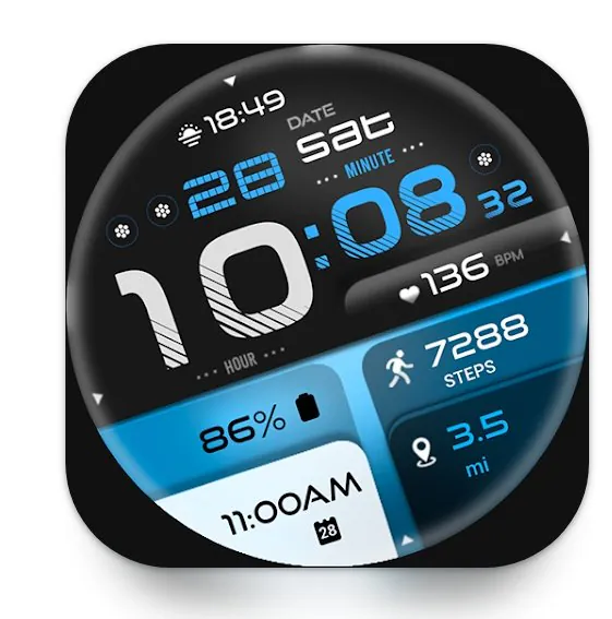 [구글플레이] 갤럭시워치 페이스 백보드 등 2종 (0원) (무료)