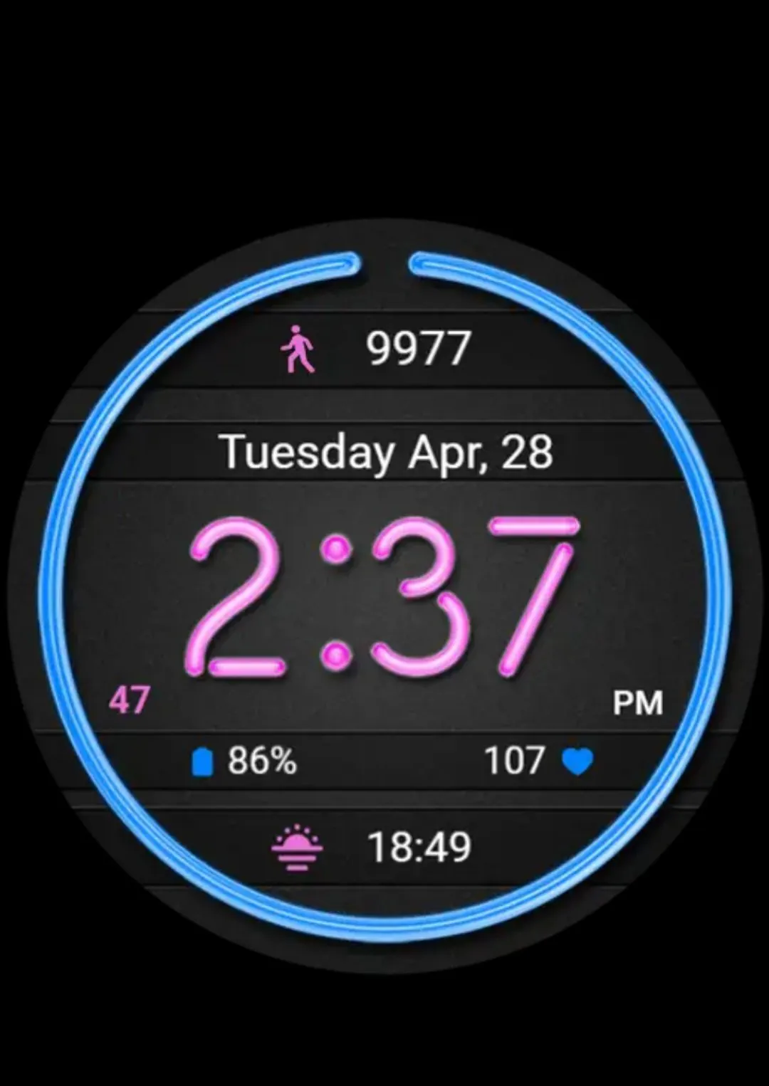 [플레이스토어] đèn neon 워치페이스 (무료) (무배)