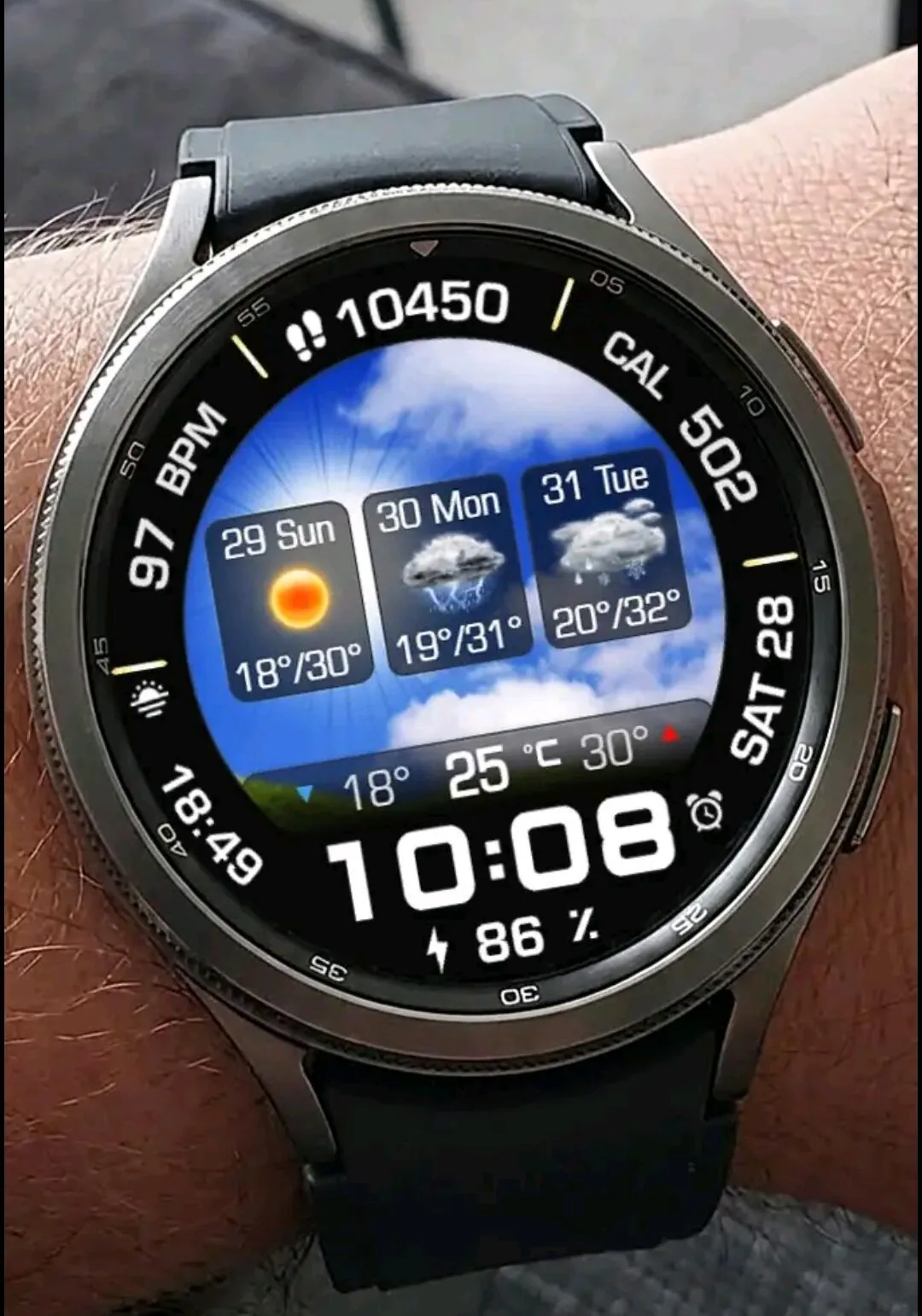 [구글플레이] 갤럭시 워치페이스 animated weather 등 2종 (0원) (무료)