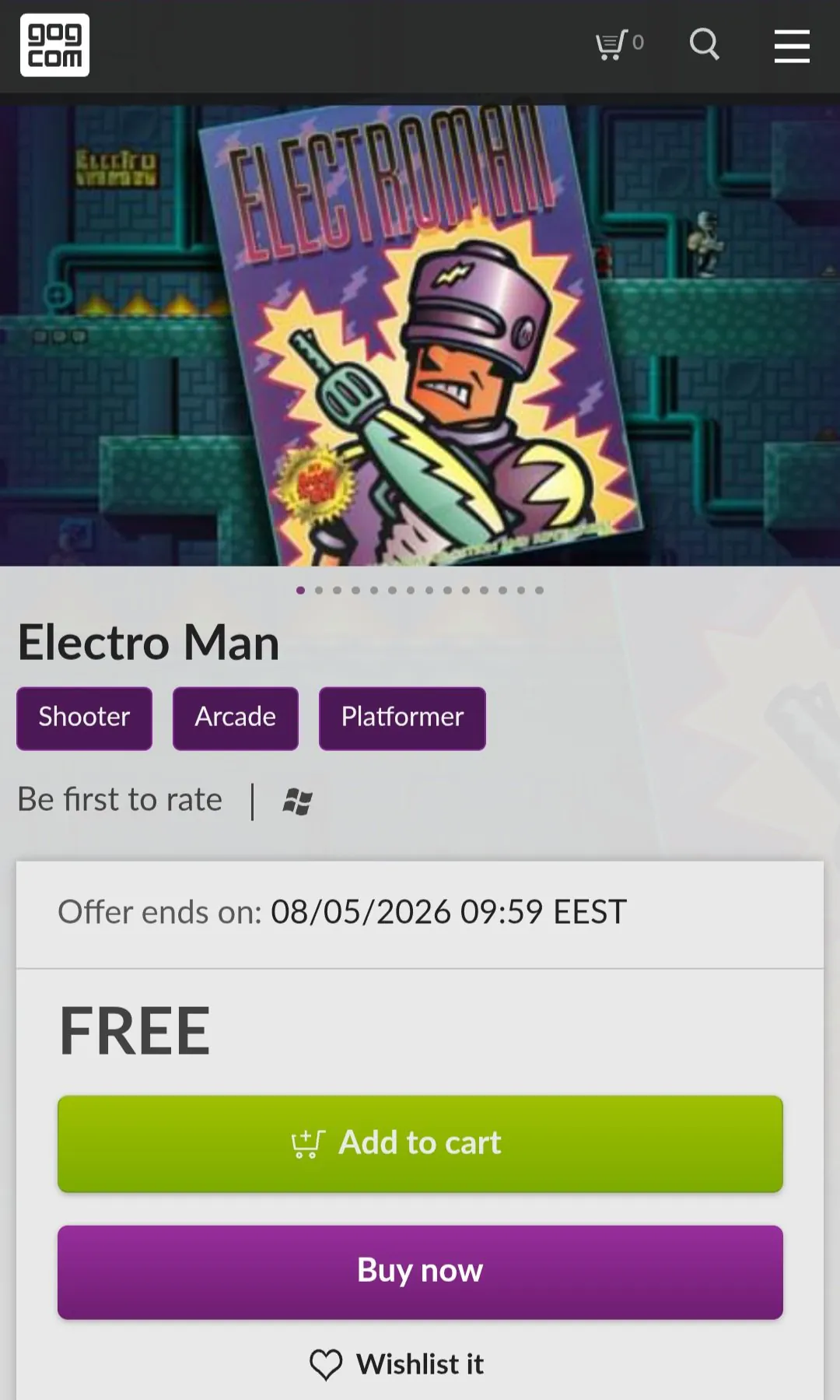 [GOG] Electro Man 외 (무료) (무배)