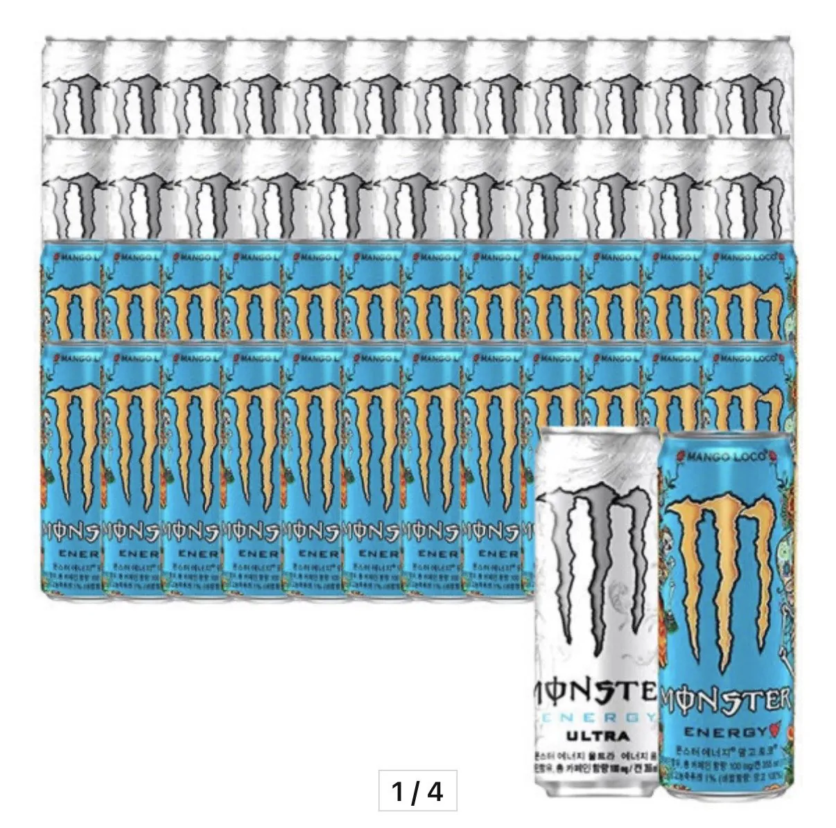 [옥션] 몬스터 울트라+망고로코 355ml 48캔 (51,480원) (무료)