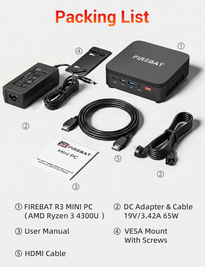 image.png [알리] FIREBAT R3 미니PC AMD Ryzen3 4300U 8GB 256GB (274,231원) (무료)