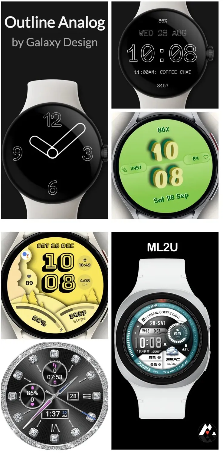 [구글플레이] 갤럭시워치 페이스 Minimal Watch Face 3 등 6종 무료 (0원) (무료)