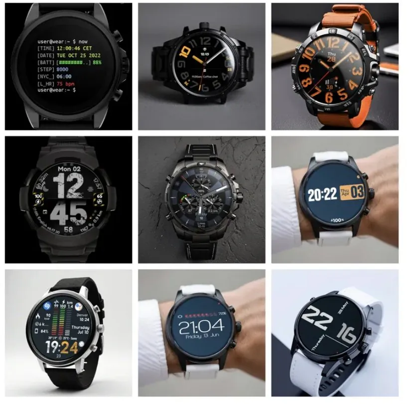 [구글플레이] 갤럭시 워치 페이스 ML2U 116,Terminal Watch face 등 10종 (0원) (무료)