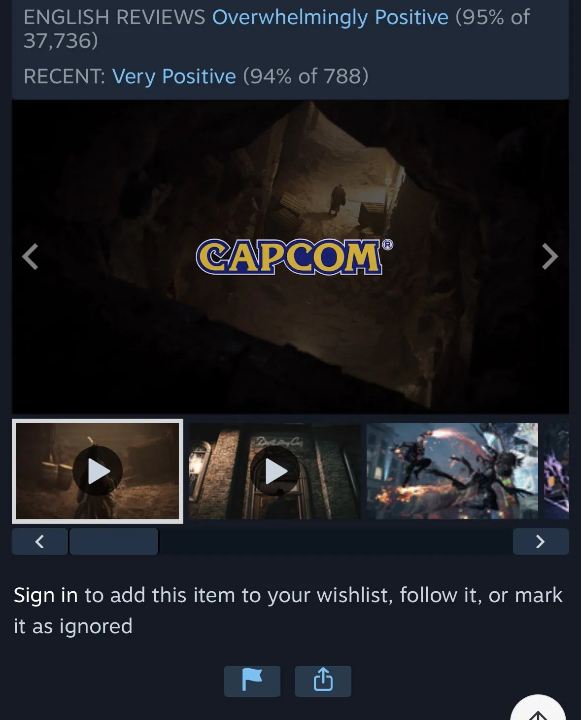 [Steam] Devil May Cry 5 (5.520 KRW) (Miễn phí)