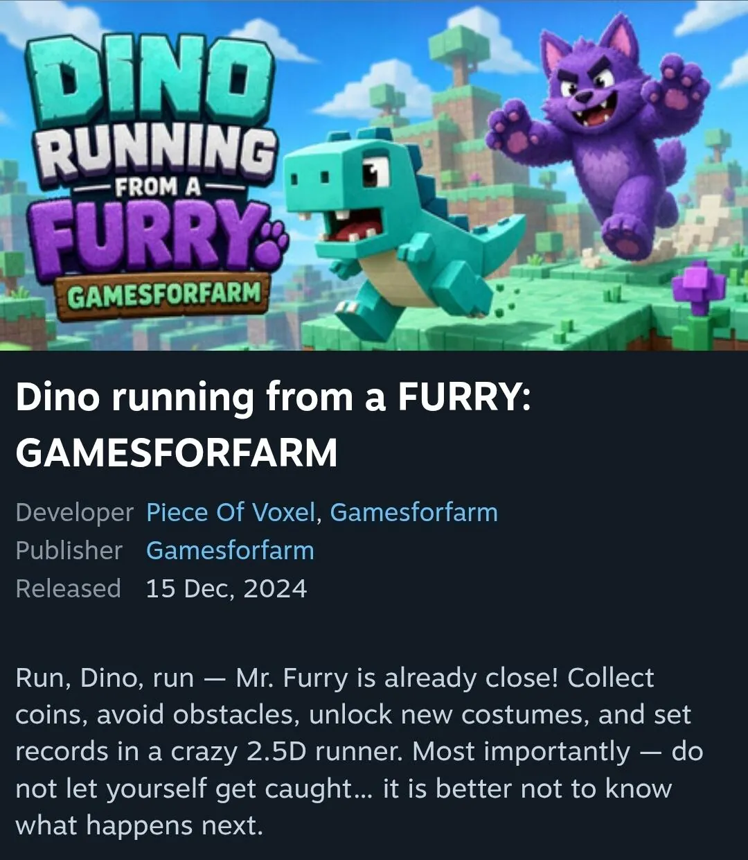 1241.jpg [Steam] Dino chạy từ FURRY: GAMESFORFARM (Miễn phí) (Miễn phí)