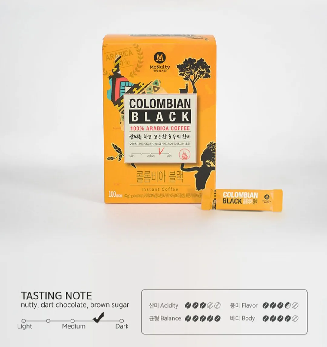 [G Market] McNulty Columbia Black 100T + Eyebrew Classic 100T (12.900 won) (Miễn phí)