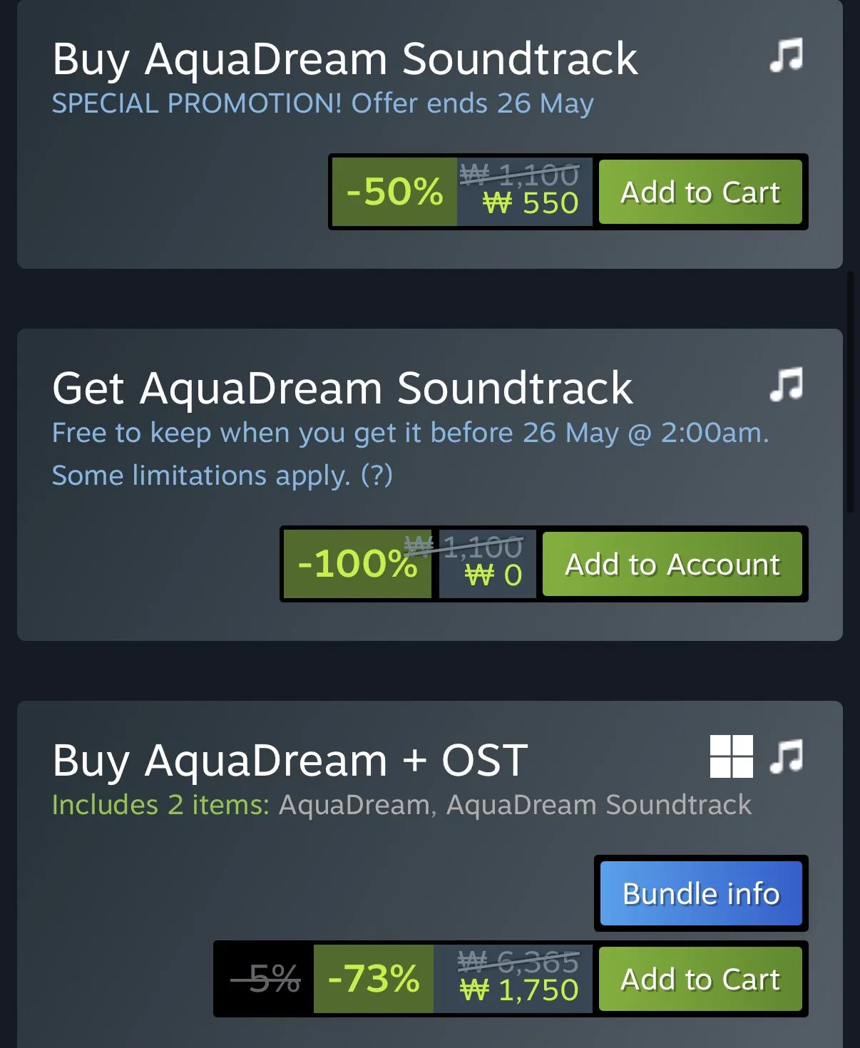 1779148606461.jpg [Steam] Nhạc phim AquaDream (0 won) (miễn phí)