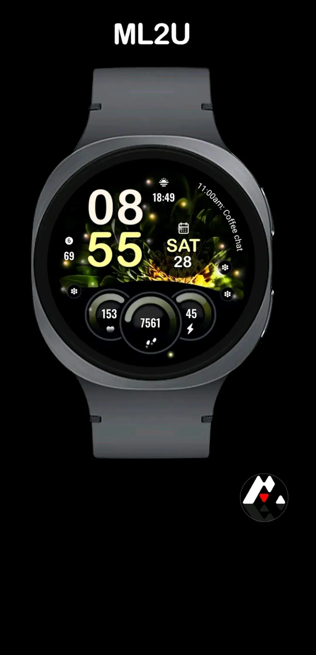 [Google Play] Galaxy Watch Face ML2U 115 (0 won) (Miễn phí)