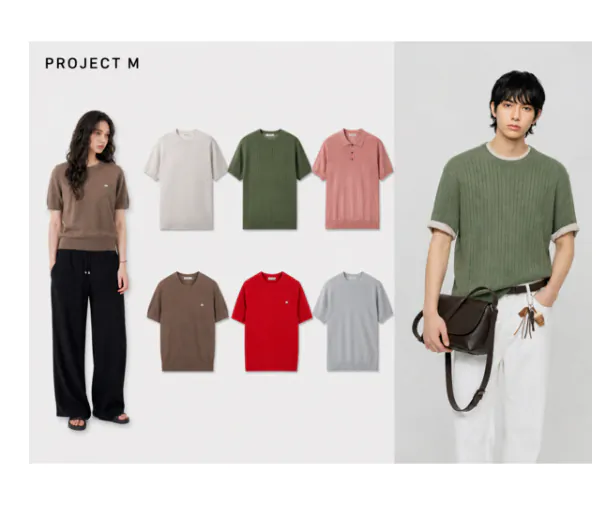 image.png [G Market] Áo dệt kim ngắn tay Project M (23.240 KRW) (Miễn phí)