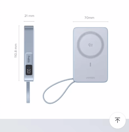 image.png [Ali] Pin phụ Baseus mini / Pin phụ MagSafe Qi2.2 (từ $19,6) (Miễn phí)