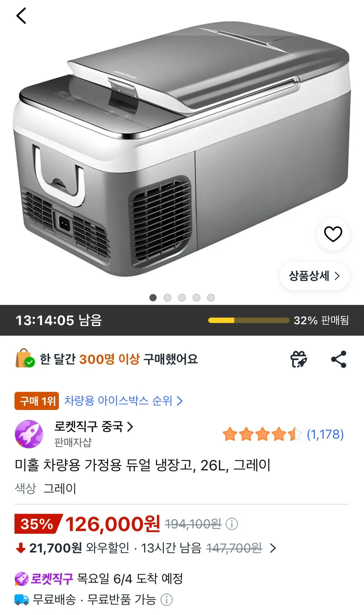 IMG_0681.jpeg [Coupang] Tủ lạnh Mihol Car Dual 26L (126.000 KRW) (Miễn phí)