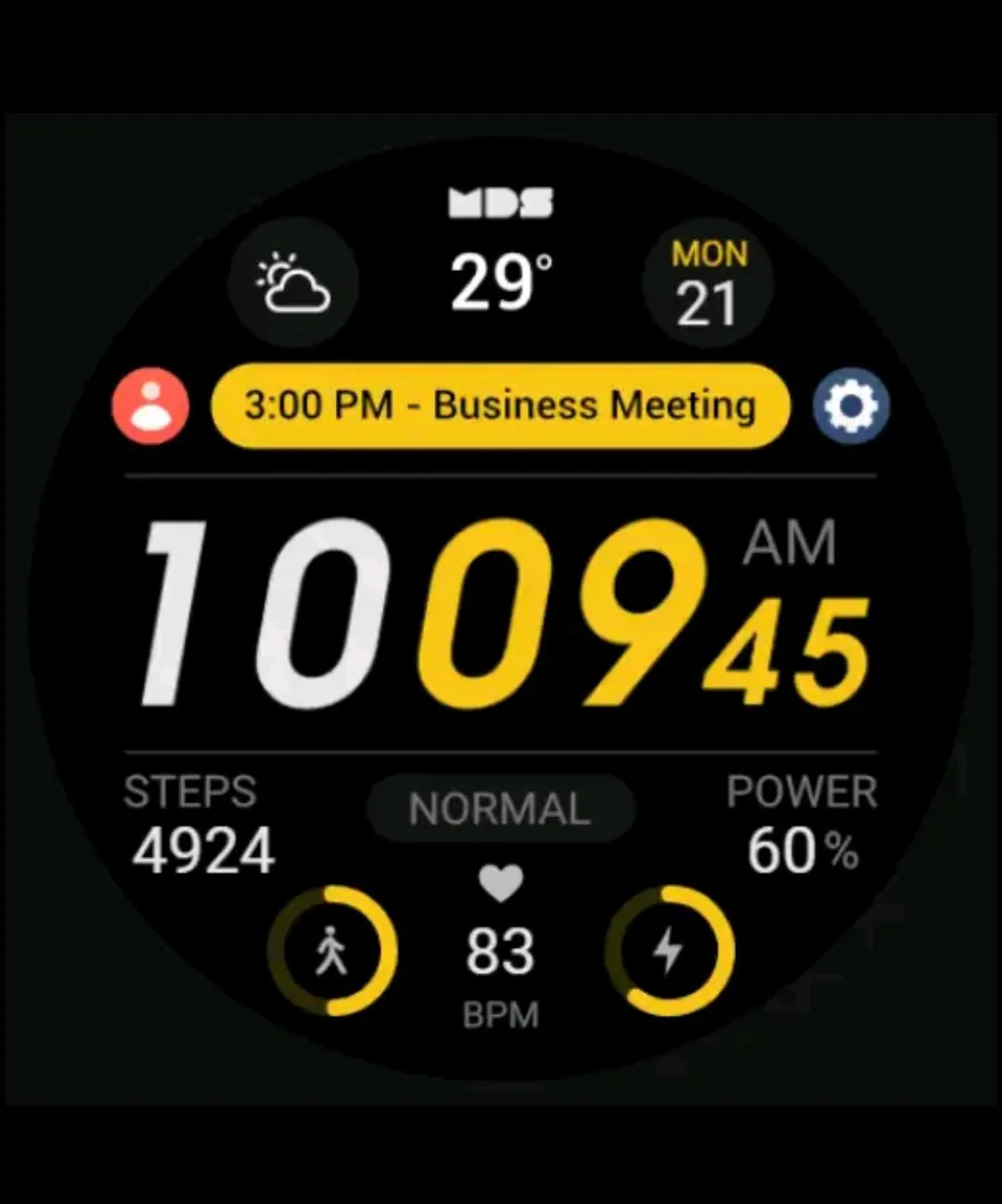 [WearOS] Mặt đồng hồ kỹ thuật số MDS380 và 2 loại khác (miễn phí) (miễn phí vận chuyển)