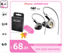 image.png [알리] [이어폰] [6월] Smabat X10+디비누스 벨벳 외 ($110.57) (무료)