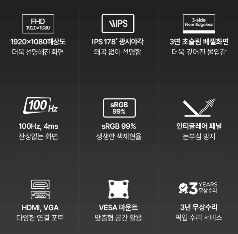 image.png [G Market] Màn hình Lenovo 24 inch FHD IPS AS3 Năm (69.958 KRW) (Miễn phí)