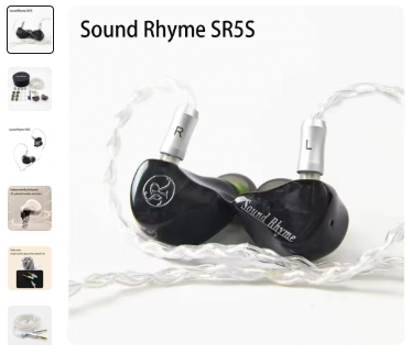 image.png [알리] [이어폰] 사운드라임 SR5S 얼리버드 ($93.68) (무료)