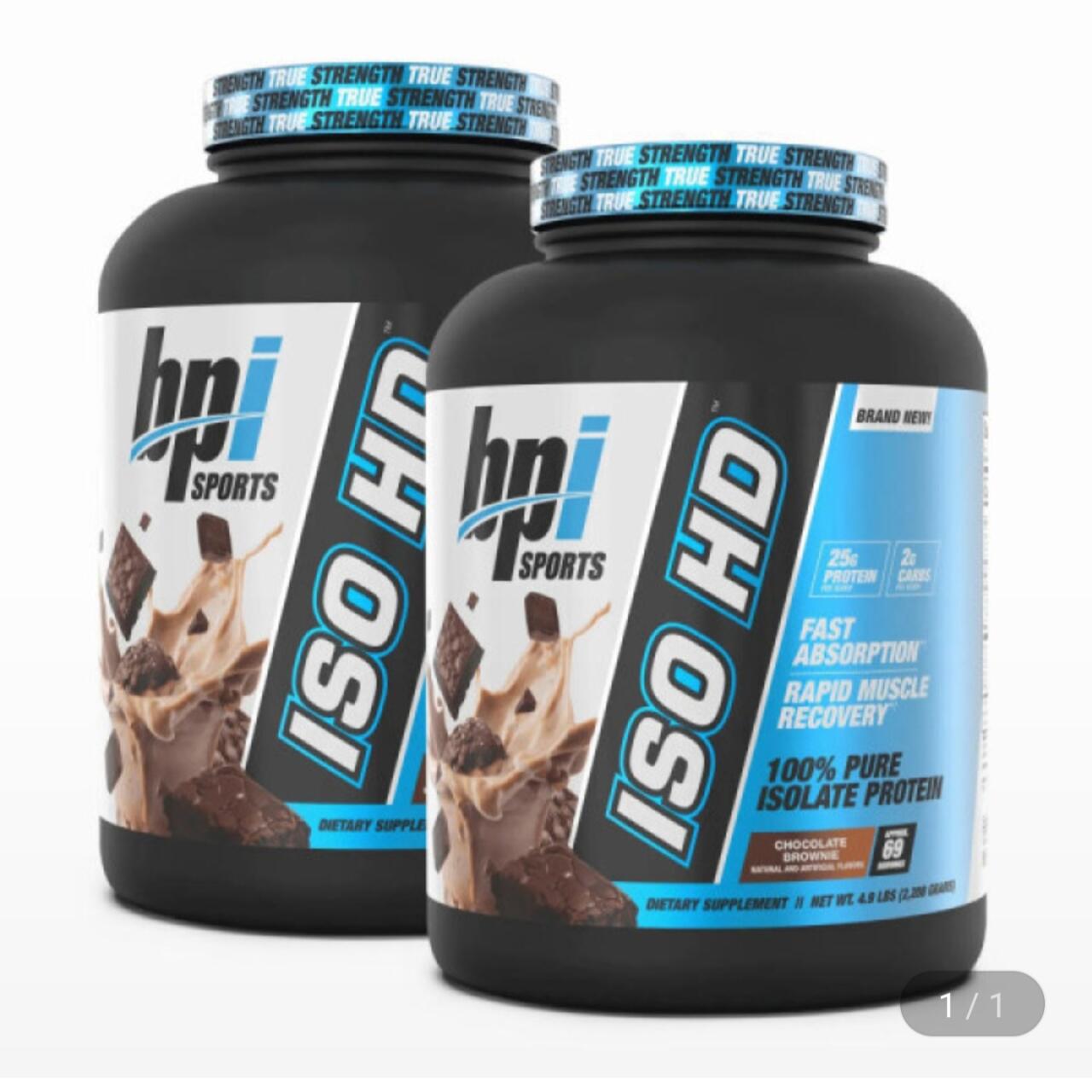 1000009700.jpg [지마켓] BPI스포츠 ISO HD 퓨어 아이솔레이트 프로틴 (초코 브라우니 맛)2.27kg x2통 (145,930원) (무료)