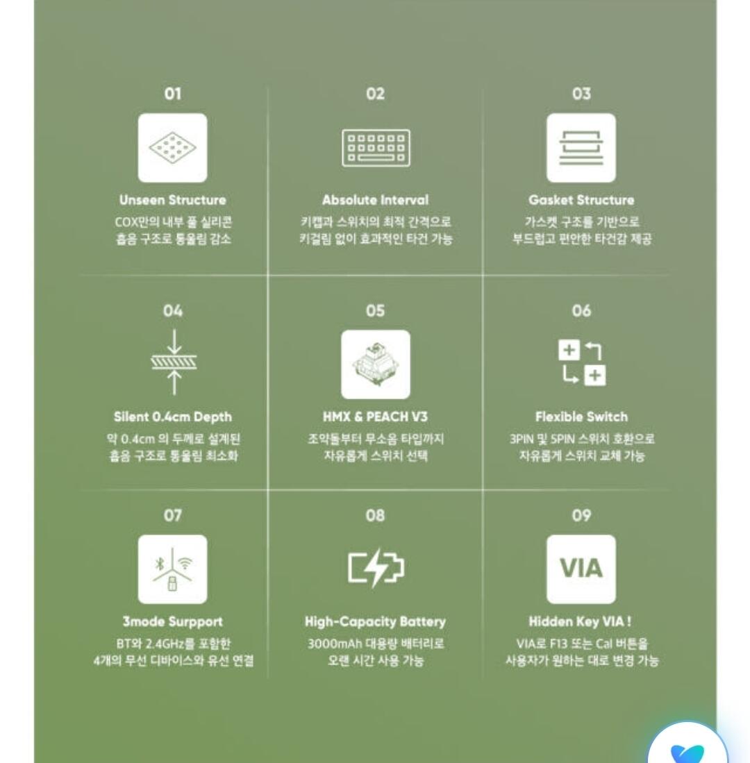 Screenshot_20260610_190621_NAVER.jpg [네이버] Cox csk88 via TKL 유무선 기계식키보드 (33,000원) (무배)