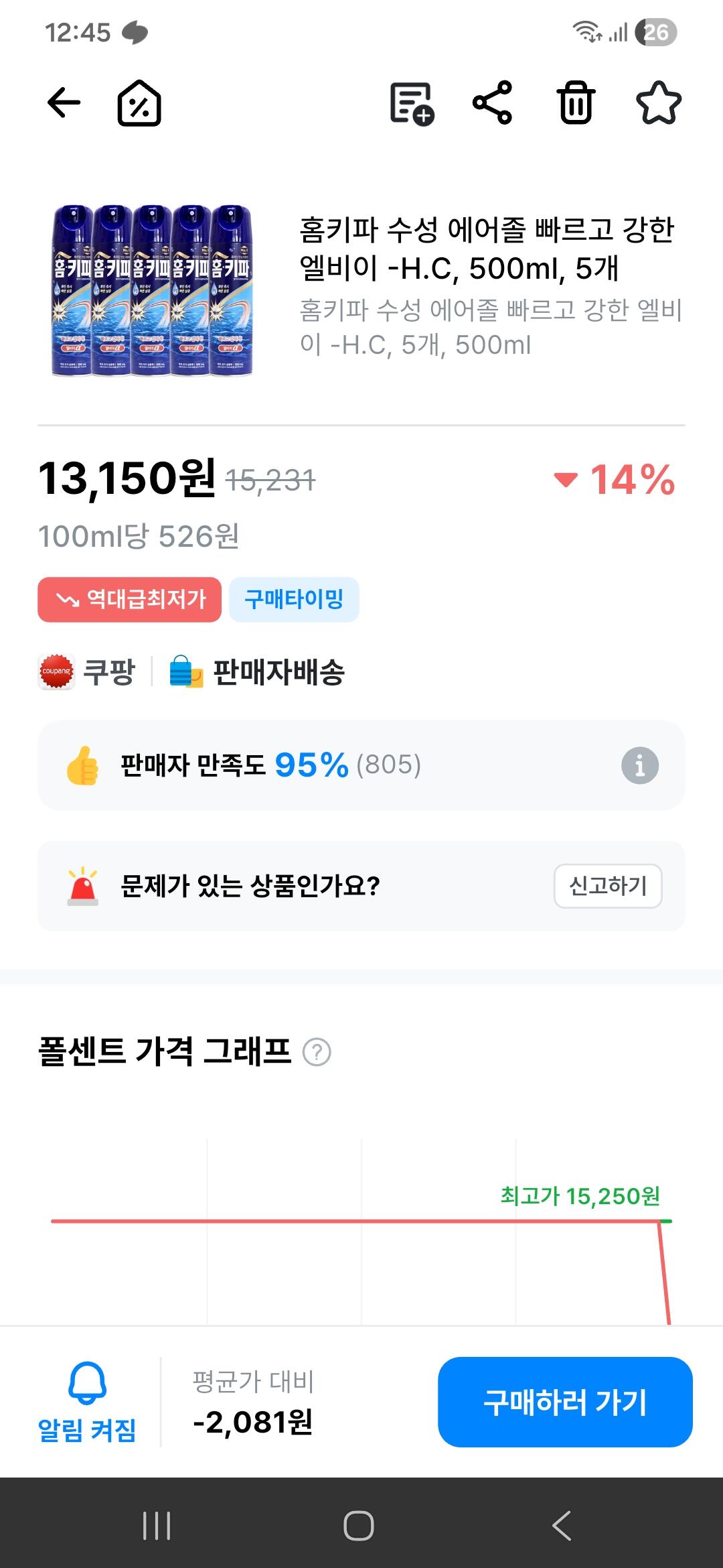4059.jpg [쿠팡] 홈키파 수성 에어졸 빠르고 강한 엘비이 -H.C, 500ml, 5개 (13,150원) (무료)