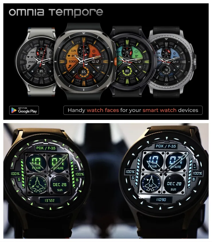 [구글플레이] 갤럭시 워치페이스 Hybrid Watch Face 2 등 4종 (0원) (무료)