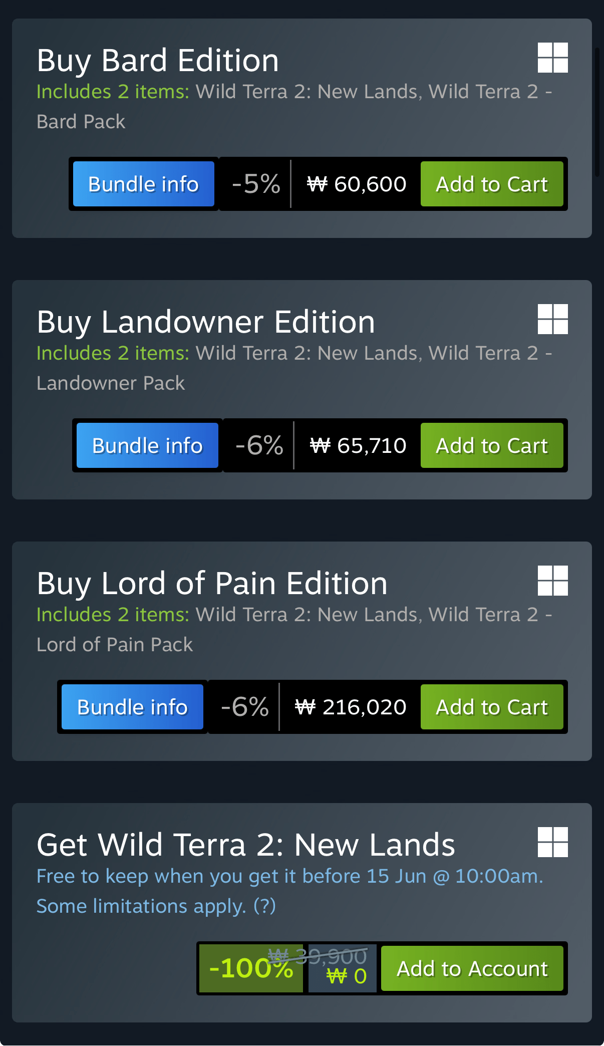1421.png [스팀] Wild Terra 2: New Lands (무료) (무료)