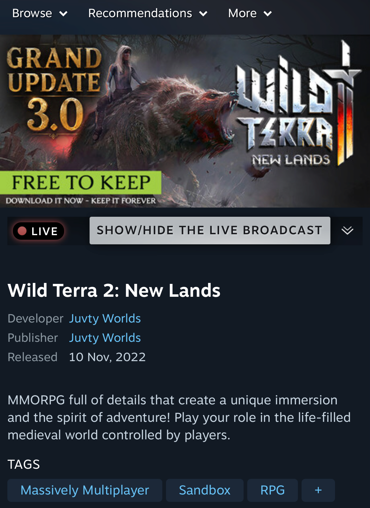 1419.png [스팀] Wild Terra 2: New Lands (무료) (무료)