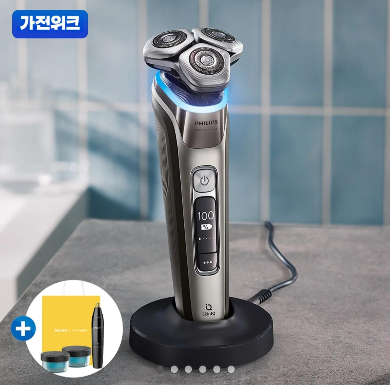 1000009893.jpg [Kakao] Dòng Philips i9000 máy cạo râu điện Uy tín + 2 dung dịch làm sạch + tông đơ cắt lông mũi (321.780 KRW) (miễn phí)