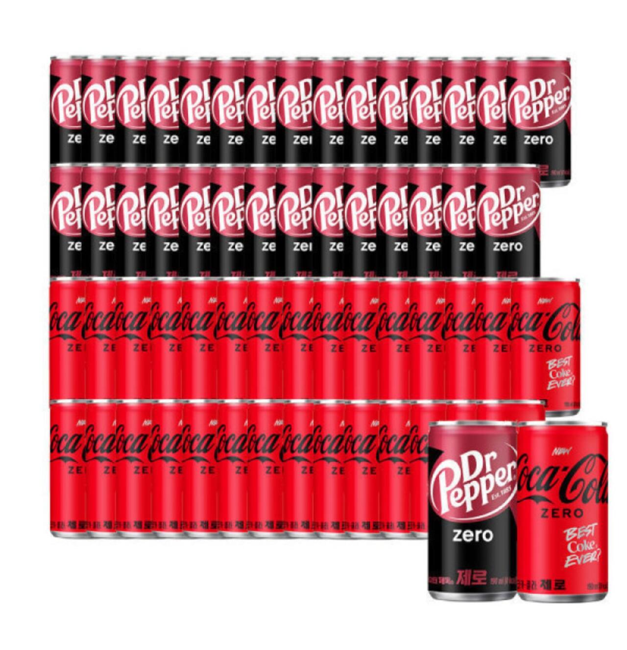 1000055577.jpg [G Market] Dr. Pepper Zero 190ml 30 lon + Coca-Cola Zero 190ml 30 lon (23.470 won) (miễn phí)