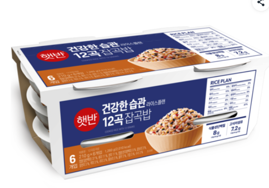 1.png [Coupang] Gạo nhiều hạt 12 hạt Hetbahn, 210g, 6 miếng (5.380 won) (Wow miễn phí)