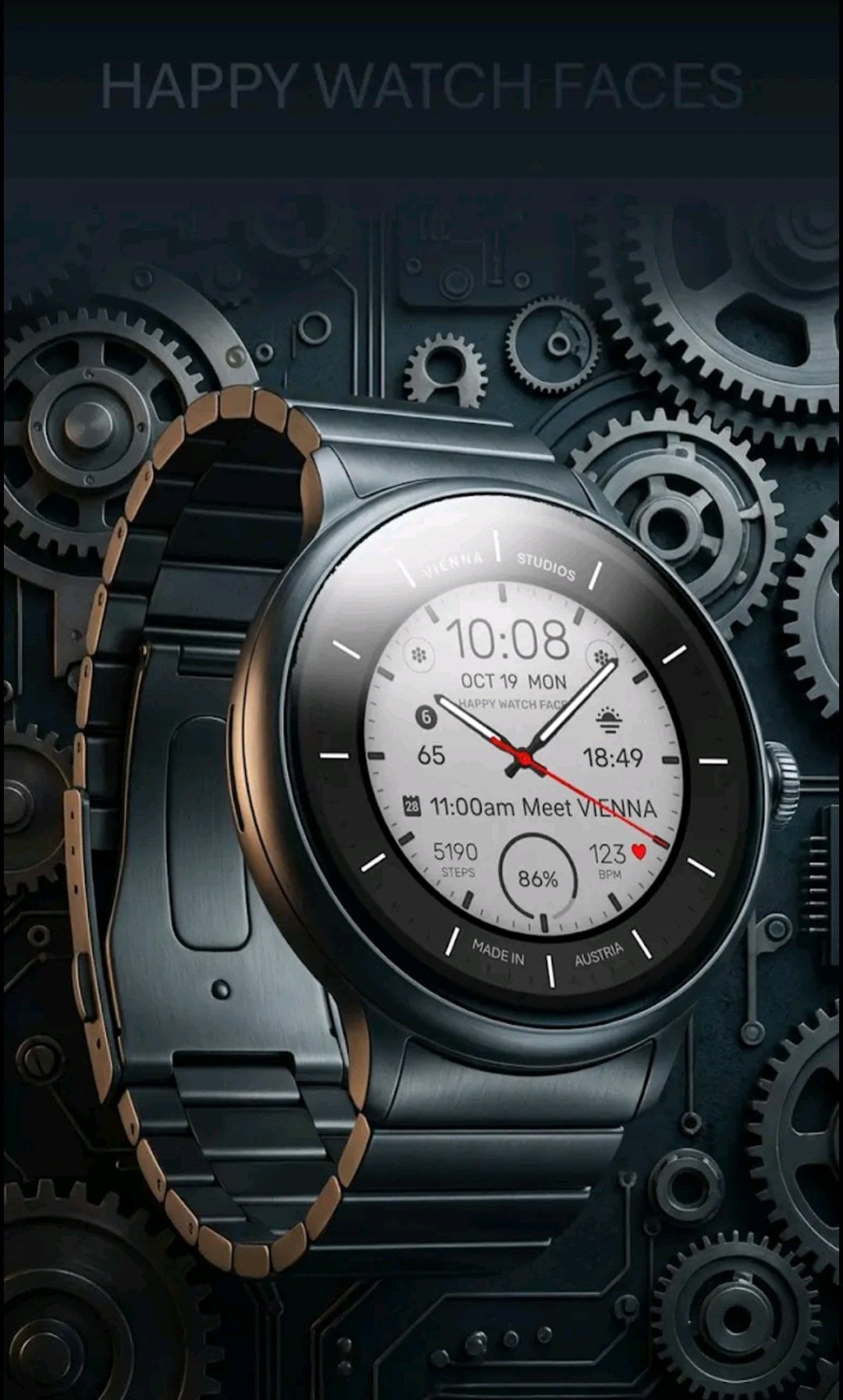 [WearOS] h1501 Mặt đồng hồ (Miễn phí) (Miễn phí)