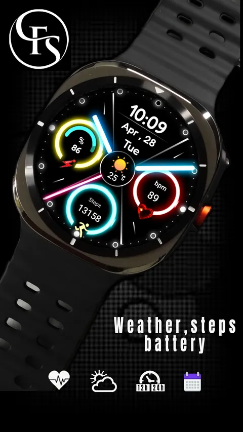 [Google Play] Mặt đồng hồ lai Galaxy Watch Face FSW313, 2 loại (0 won) (Miễn phí)