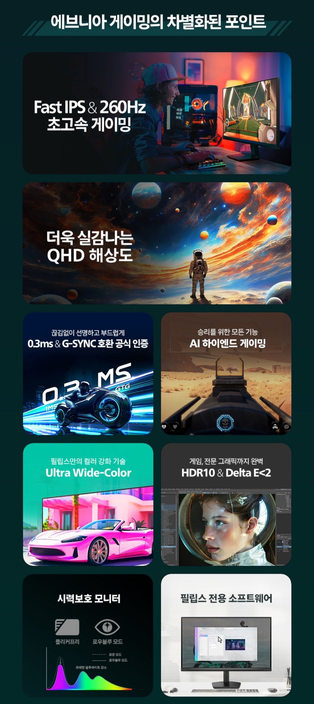 [G Market] Màn hình chơi game Philips Evenia 27M2N3500PF 27 inch QHD 260Hz (KRW) 249.570) (miễn phí)