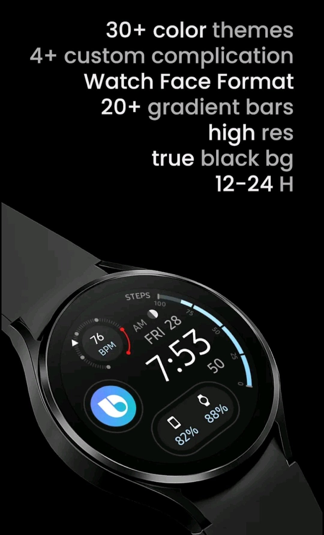 [WearOS] mặt đồng hồ awfnewdigital2 và hơn thế nữa (miễn phí) (miễn phí)