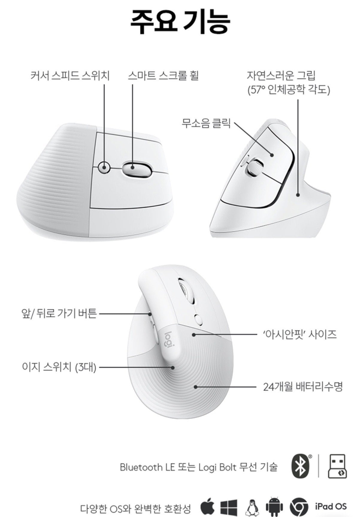 IMG_5438.jpeg [SSF] 로지텍코리아 공식 LIFT 컴팩트 인체공학 무선 블루투스 버티컬 마우스 (69,300원) (무료)