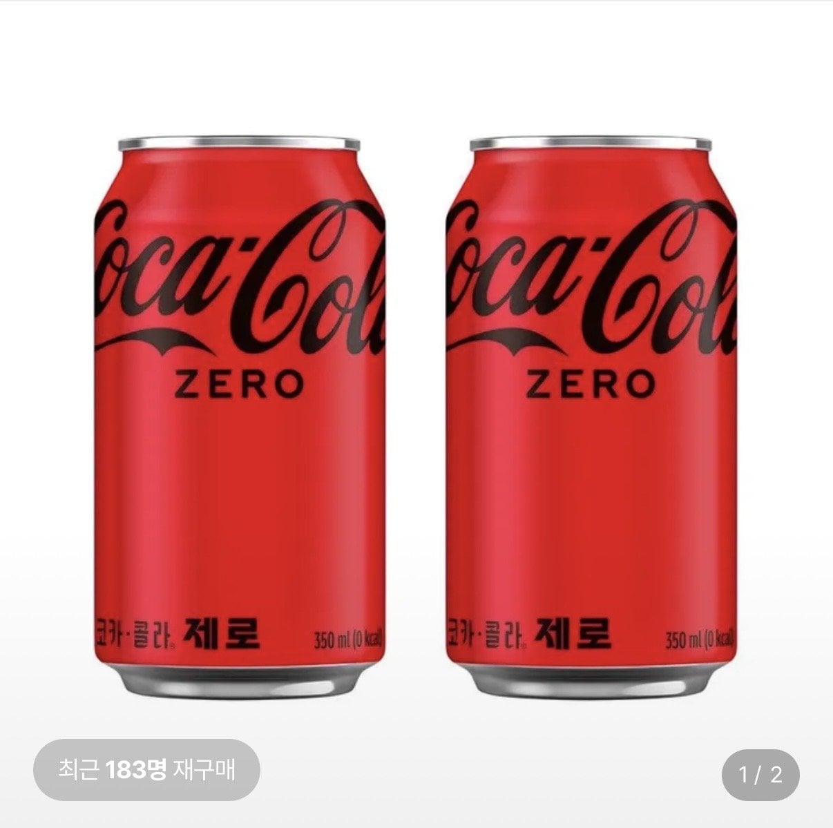 [Lotte On] 24 lon Coca-Cola Zero 350ml (15.910 won) (miễn phí)