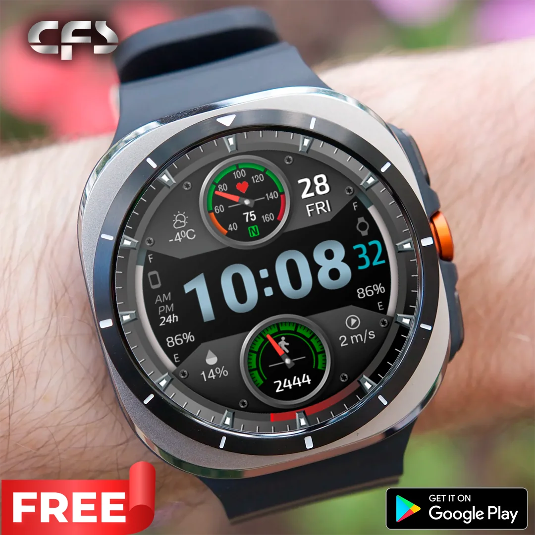 [Google Play] Đồng hồ thể thao Galaxy Watch Face CFS112, 2 loại (0 won) (Miễn phí)