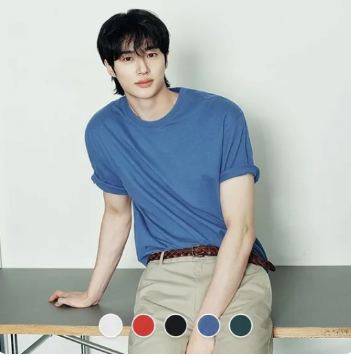 image.png [롯데온] 지오다노 코튼 크루넥 솔리드 반팔 티셔츠(헤비웨이트) (11,240원) (무료)
