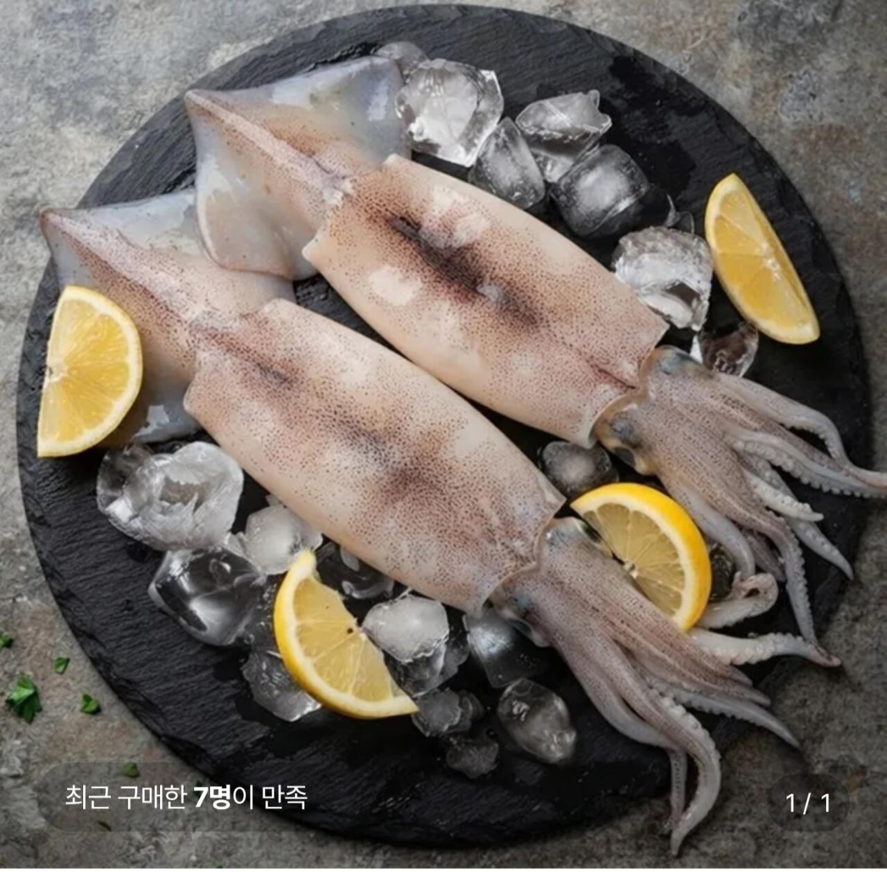 1000057764.jpg [롯데온] 급냉 자연산 손질 통오징어 880g 8미 (14,880원) (무료)