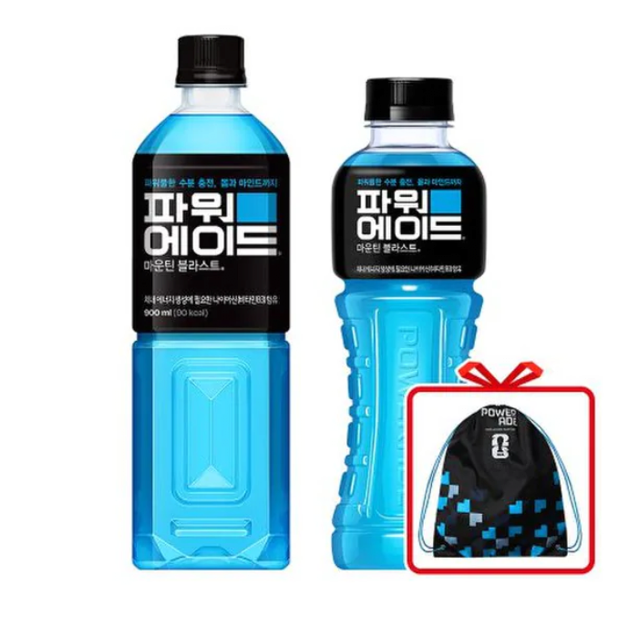 image.png [SSG] 파워에이드 마운틴블라스트 600ml 20입 + 900ml 12입+슈즈백 증정 (쓱클럽) (26,841원) (무료)