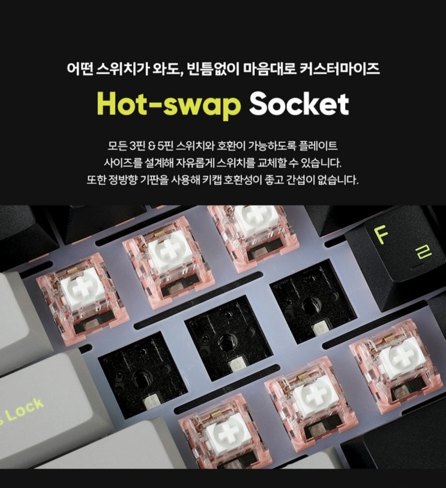 [딜릭] COX CFL101 3MODE CMMK 특주축 유무선 기계식 키보드 리치베리 축 (37,900원) (무료)