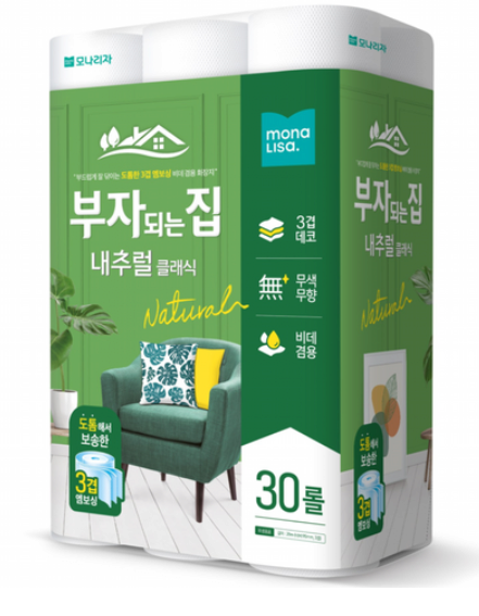 1000068090.png [쿠팡] 모나리자 부자되는집 휴지 내추럴 클래식 3겹 20m 30롤 화장지 (7,900원) (무료)