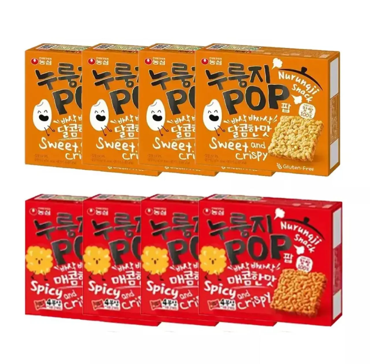 1000068607.jpg [Phố 11] 4 Nurungji Pops Original + 4 hương vị cay (Thành viên trà) (15.940 won) (Miễn phí)