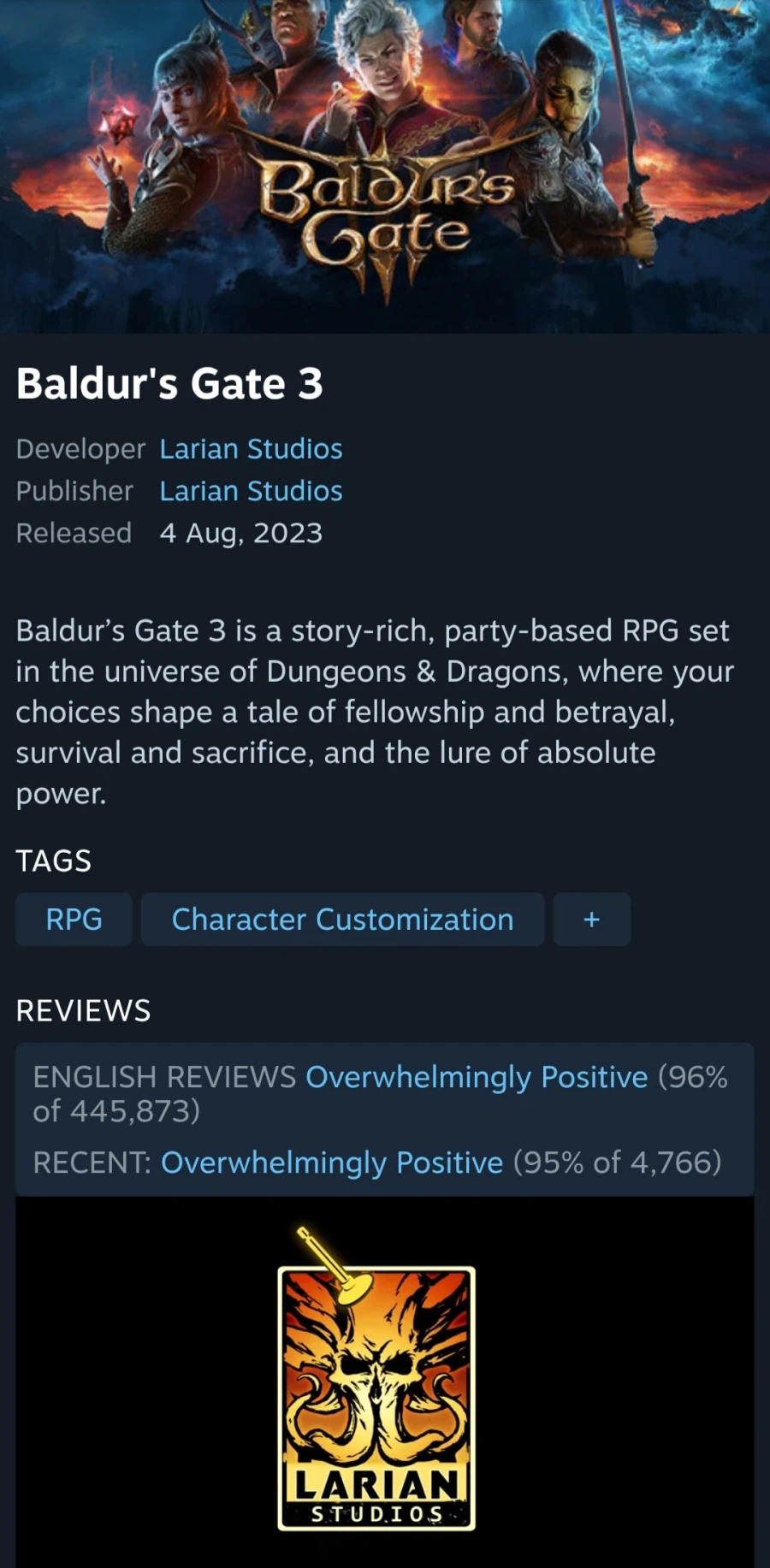 [Steam] Baldur's Gate 3 (46.200 KRW/Miễn phí)_1.webp