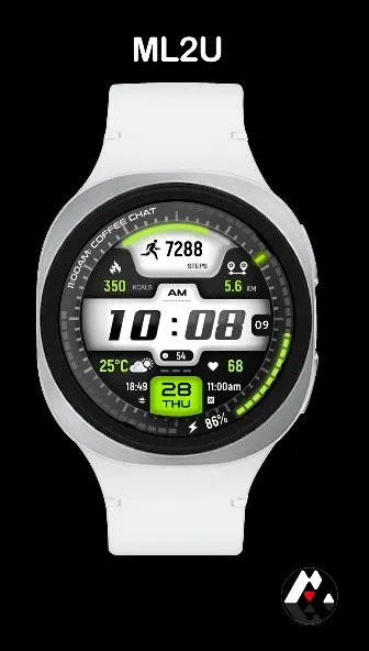 [Google Play] Galaxy Watch Face ML2U 416 Cyber Gear Digital, v.v. 3 loại (0 won) (Miễn phí)