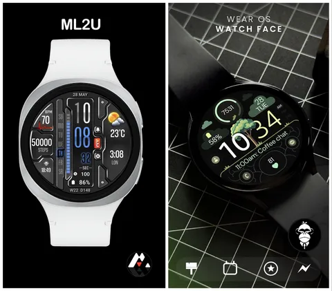 [Google Play] Galaxy Watch Face ML2U 416 Cyber Gear Digital và 3 loại khác (0 won) (miễn phí)
