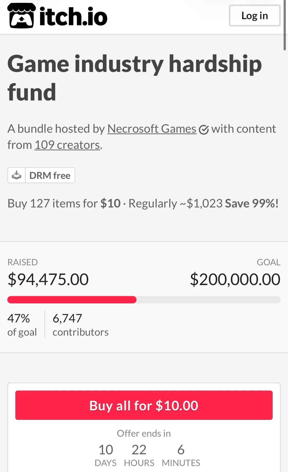 [itch.io] 게임 개발자 지원 기금 번들
