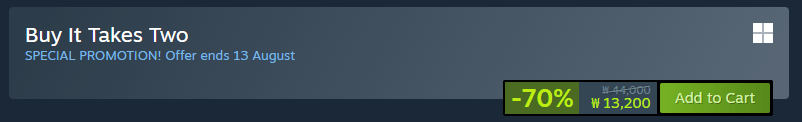 Ảnh chụp màn hình 2026-08-05 161849.png [Steam] cần hai (GIẢM GIÁ -70%) (13.200 won) (Miễn phí)