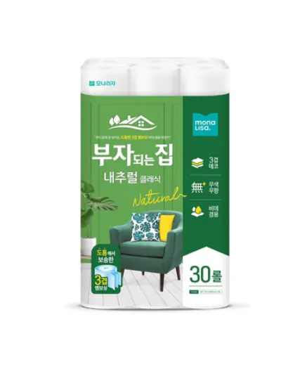 image.png [쿠팡] 모나리자 부자되는집 내추럴클래식 화장지 3겹 20M 30롤 1팩 (7,900원) (무료)