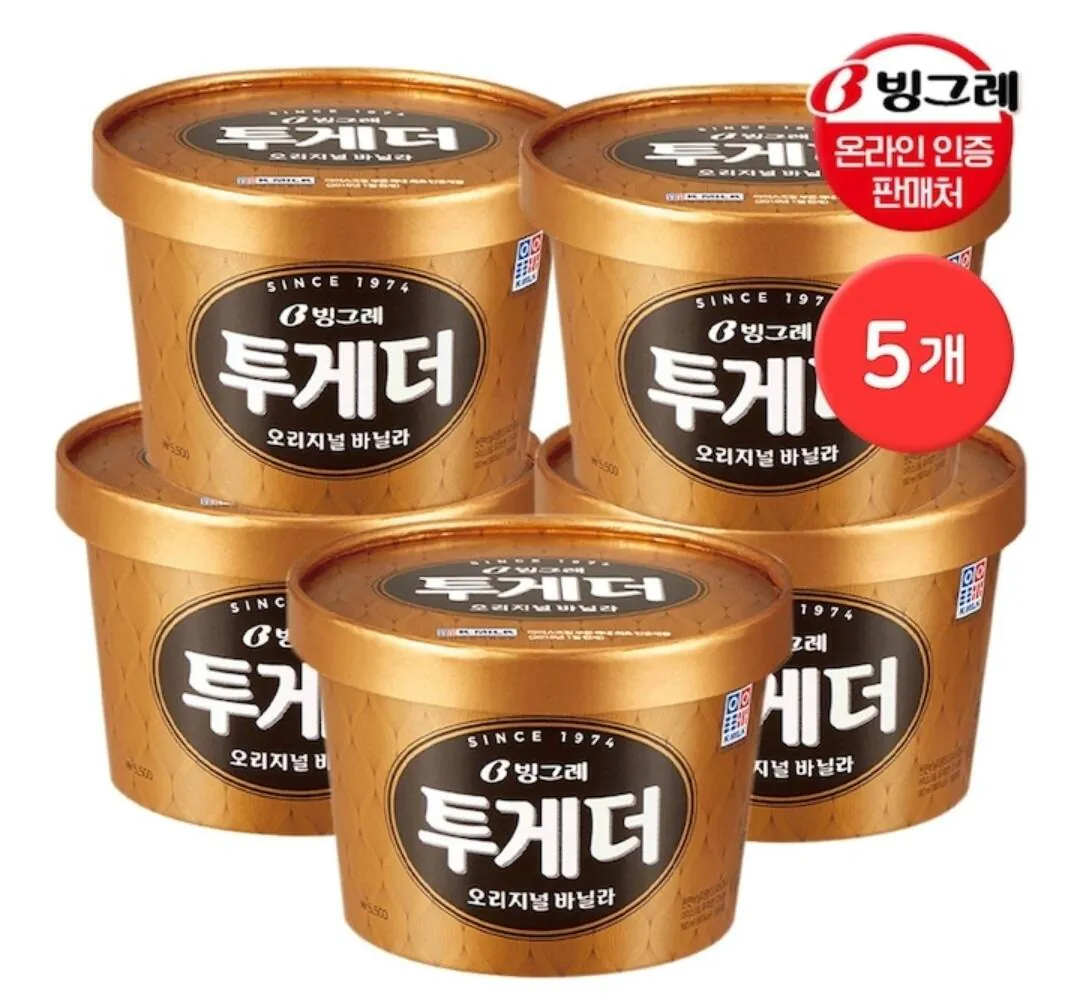[오늘의집] 투게더 바닐라 오리지널 900ml * 5개